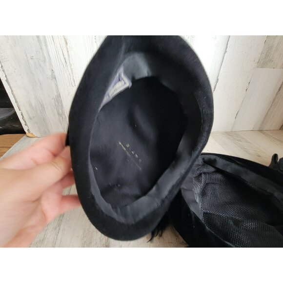 Fancy black hat woman's vintage style Halloween costume set - Picture 7 of 8